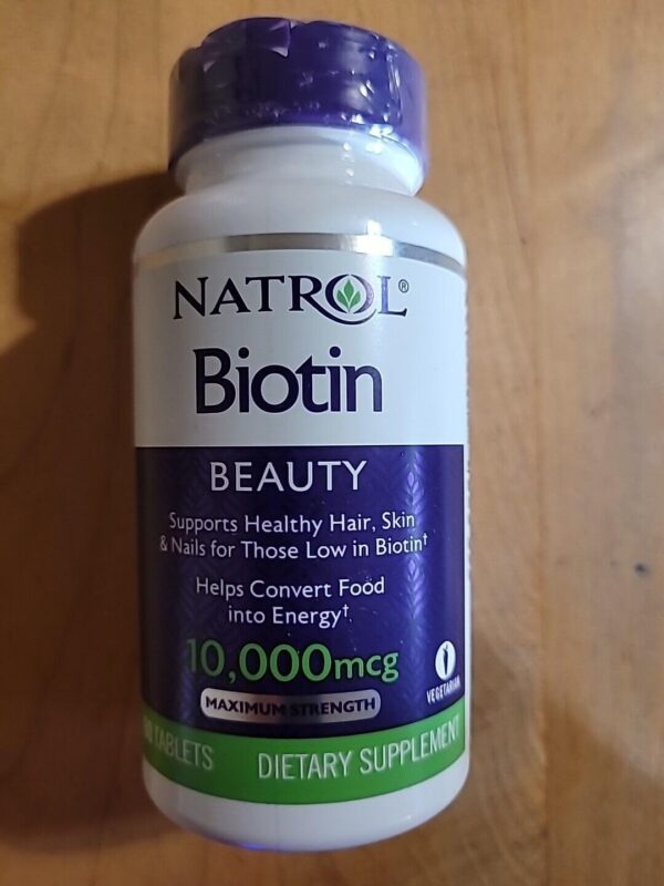 Version 1.0.0 Natrol Biotina 10,000 mcg para cabello, piel y uñas