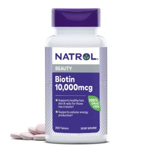 Version 1.0.0 Natrol Biotina 10000mcg frasco 200 tabletas