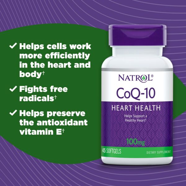 Version 1.0.0 Frasco Natrol CoQ10 Softgels en primer plano