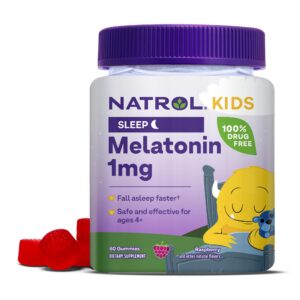 Version 1.0.0 Natrol Kids melatonina 1mg gomitas sabor frambuesa 60 unidades niños