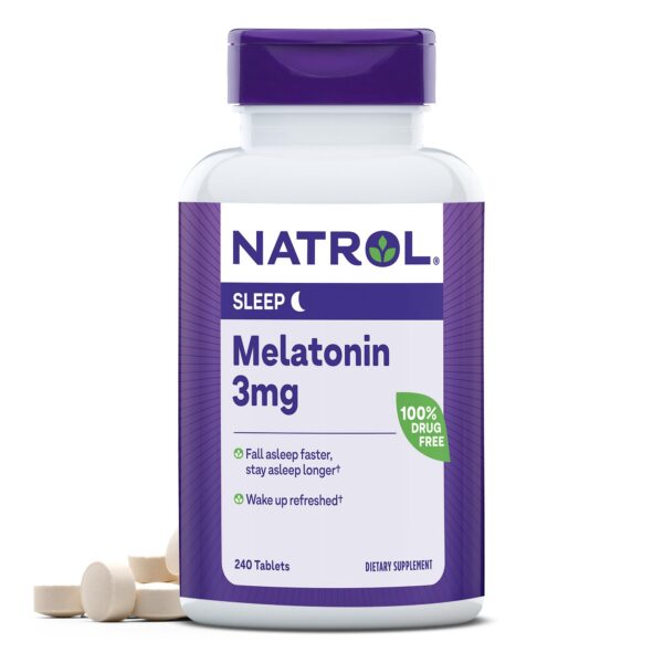 Frasco Natrol Melatonina 3 mg 240 tabletas para sueño