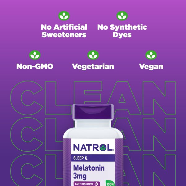 Natrol melatonina caja lateral información