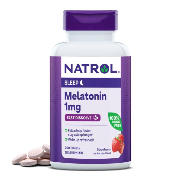 Version 1.0.0 Natrol melatonina rápida disolución tabletas sabor fresa