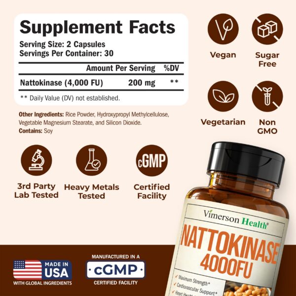 Cápsulas nattokinasa beige