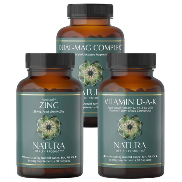 Natura Health Products Dual-Mag Complex frasco y etiqueta