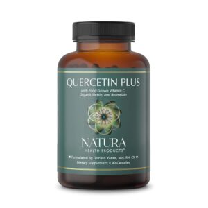 Natura Health Quercetin Plus etiqueta frontal