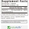 naturActiiv VIT D3 etiqueta