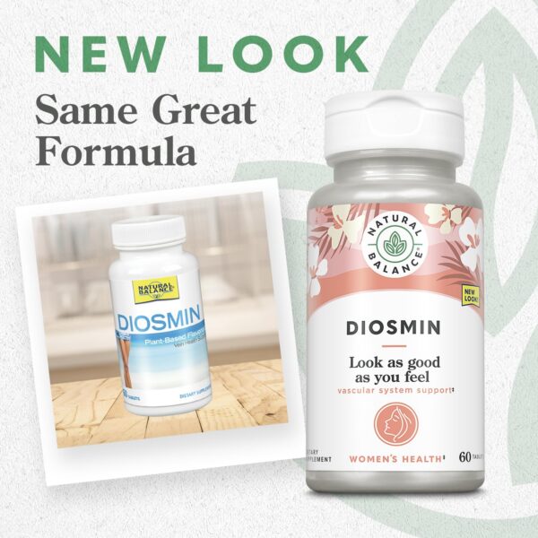 Frasco Natural Balance Diosmina 60 tabletas salud venosa