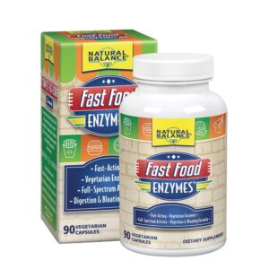 Etiqueta frontal de Natural Balance Fast Food Enzymes