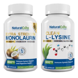 Version 1.0.0 Natural Cure Labs bundle front view with two bottles