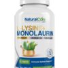 Frasco de Natural Cure Labs L-Lisina + Monolaurina 600 mg