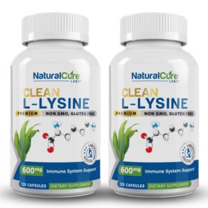 Natural Cure Labs L-Lysine frasco frontal