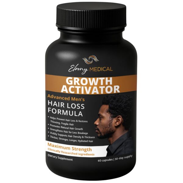 Frasco de Natural Curves Ebony Medical Hair Growth Activator