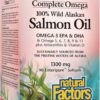 Etiqueta frontal NATURAL FACTORS Aceite Salmón Salvaje