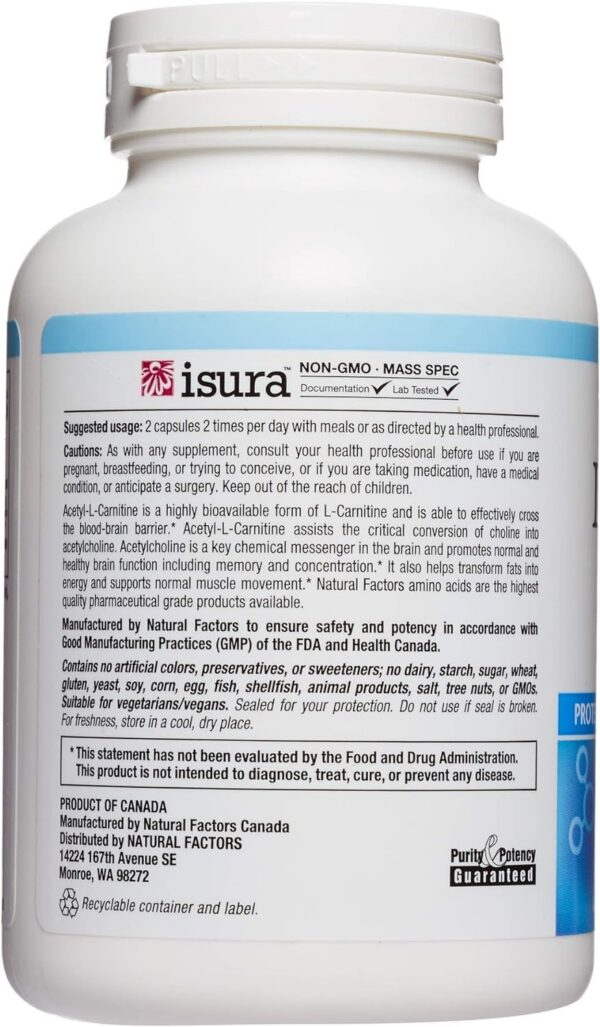 Cápsulas acetil-L-carnitina 500 mg