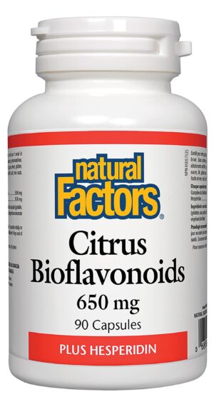 Natural Factors Bioflavonoides cítricos 650mg frasco 90 cápsulas