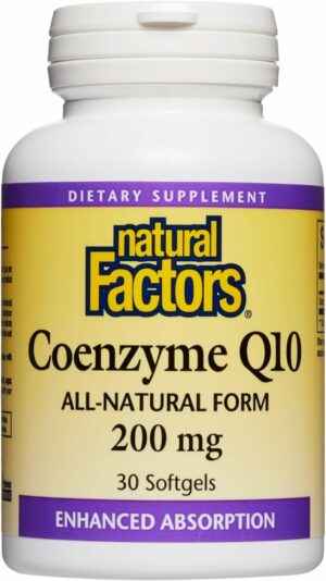 Frasco de CoQ10 200 mg