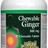 Natural Factors jengibre masticable 500 mg botella 90 tabletas