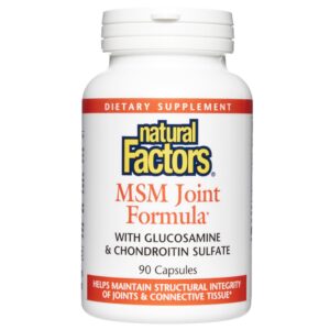Natural Factors Joint MSM Formula frasco 90 cápsulas