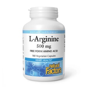 Version 1.0.0 Frasco de Natural Factors L-Arginina 500 mg