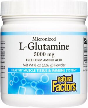 Natural Factors L-Glutamina micronizada polvo 5000 mg