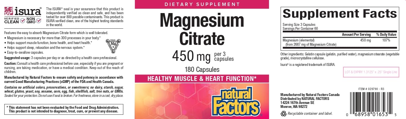 Magnesium Citrate, 150 mg