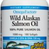 Natural Factors salmon oil frasco frontal