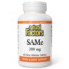 Frasco Natural Factors SAMe – etiqueta frontal