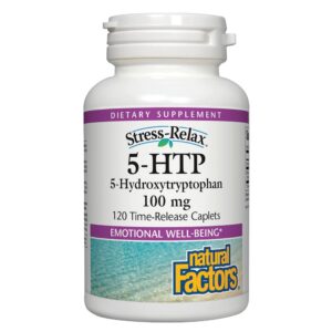 Version 1.0.0 Natural Factors Stress-Relax 5-HTP frasco frontal