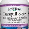 Natural Factors Stress-Relax Tranquil Sleep frasco de 45 cápsulas