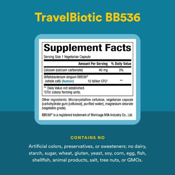 Frasco TravelBiotic Natural Factors