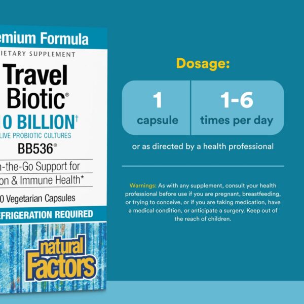 Cápsulas TravelBiotic apiladas