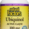 Natural Factors ubiquinol 100 mg botella frontal