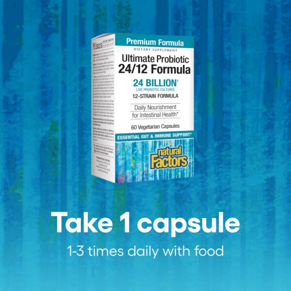 Natural Factors Ultimate Probiotic etiqueta con detalles
