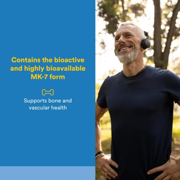 Caja y cápsulas Natural Factors Vitamina K2 MK-7