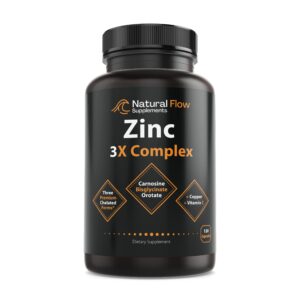 Natural Flow zinc complex botella con etiqueta
