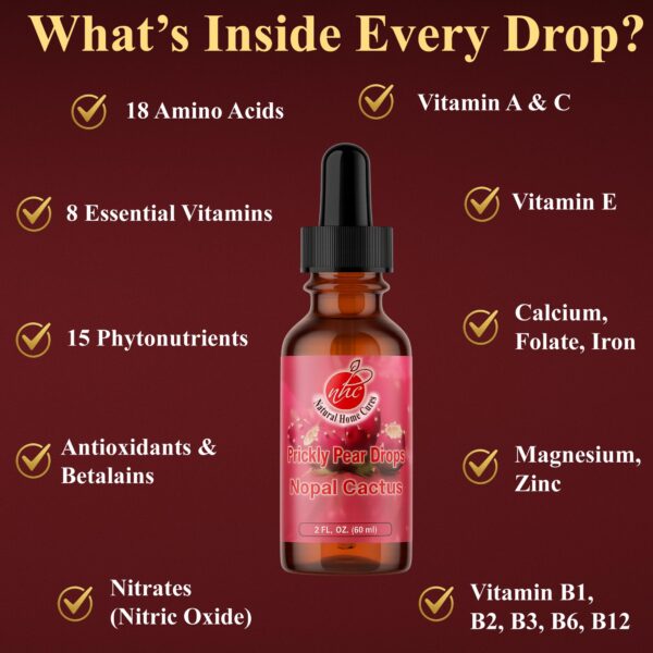 Natural Home Cures extracto líquido nopal frasco