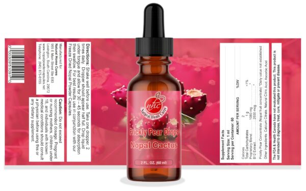 Frasco con gotero y etiqueta