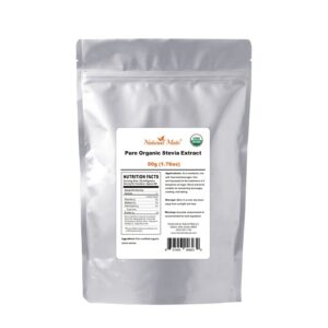 Natural Mate Stevia orgánica pura 50 gramos paquete