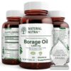 Version 1.0.0 Botella de aceite de borraja Natural Nutra con 30 cápsulas