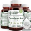 Natural Nutra ácido pantoténico B5 500mg suplemento metabolism