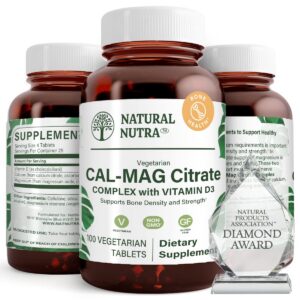 Frasco de Natural Nutra Cal-Mag Citrate con D3
