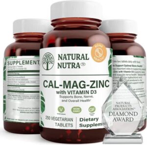 Natural Nutra calcio magnesio zinc frasco