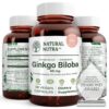 Frasco de Ginkgo Biloba Natural Nutra 60 cápsulas