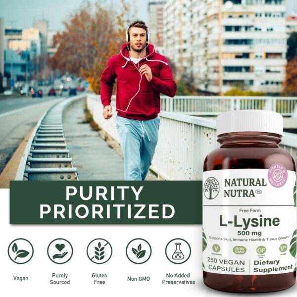 Detalle de cápsulas L Lysine HCl