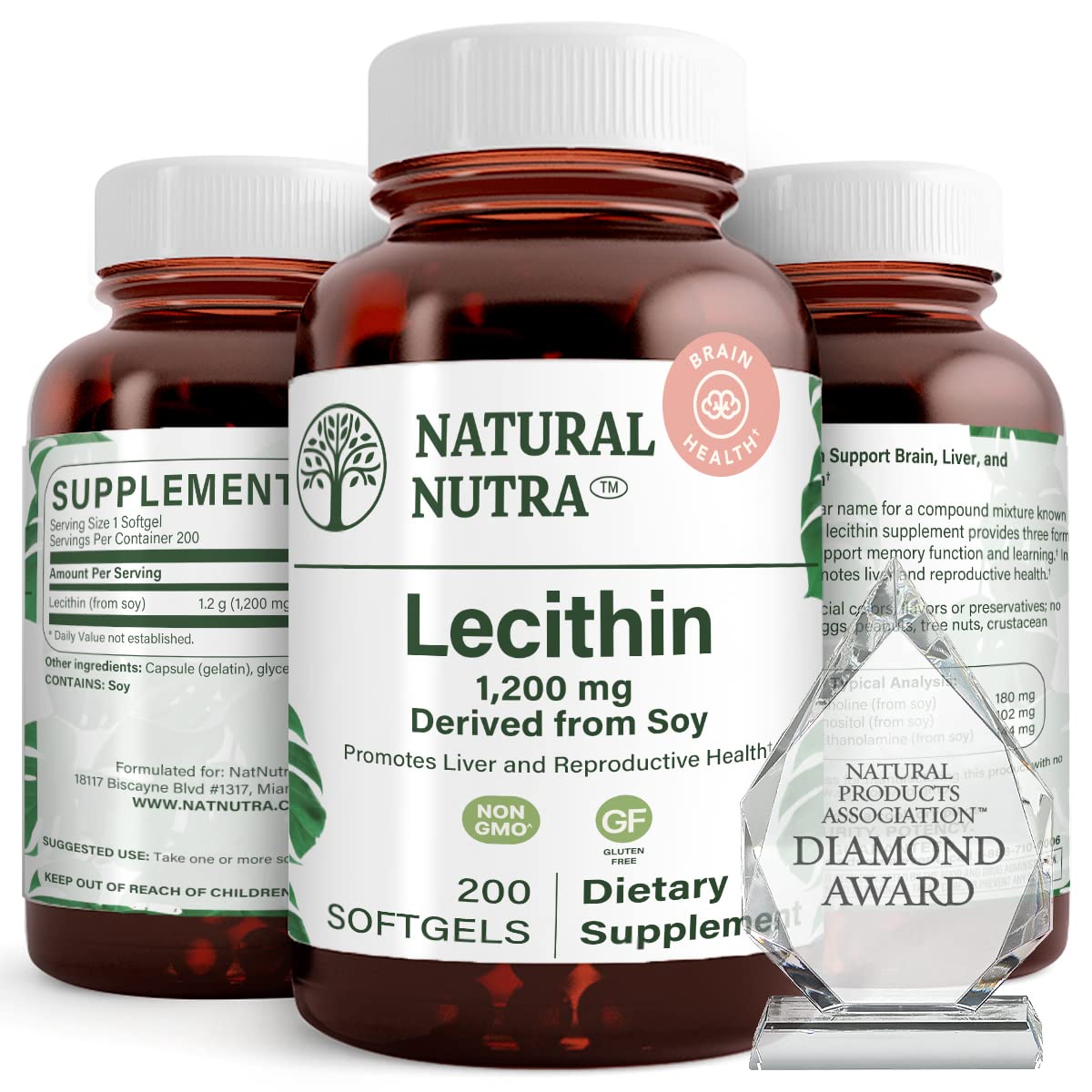 Natural Nutra Lecithin, 1200 mg