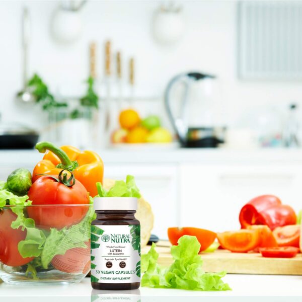 Etiqueta del suplemento Luteína y Zeaxantina