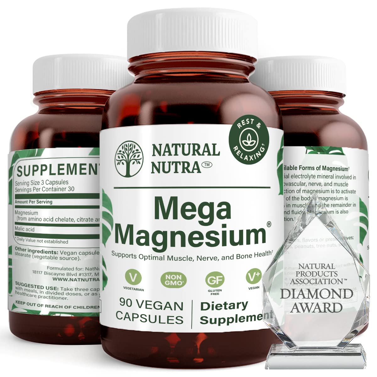 Natural Nutra Magnesium, 400 mg