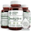Natural Nutra Metil B12 1000mcg frasco de 100 pastillas veganas