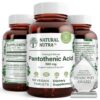 Natural Nutra vitamina B5 ácido pantoténico 500 mg 60 tabletas vegetales